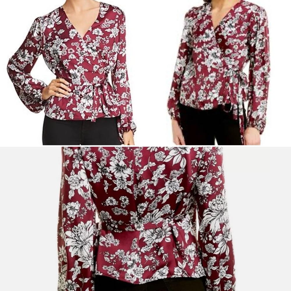 Bardot Womens Floral Jolie Wrap Top flower 🌺 UK 10 (US6/S)